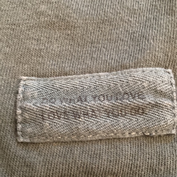 Women's Life is Good long sleeve tee, color is green, size is small - Picture 3 of 7